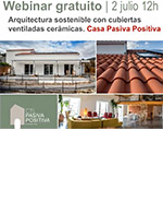 Webinar Arquitectura sostenible con cubiertas ventiladas cerámicas + Casa Pasiva Positiva 02.07.20